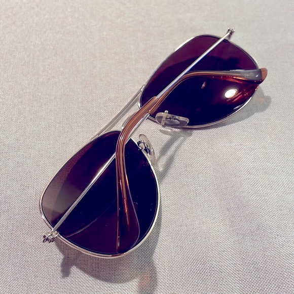 Ellison Aviator Style Men’s Women’s Gold Metal Mirror Lens Sunglasses & Case - Picture 6 of 10